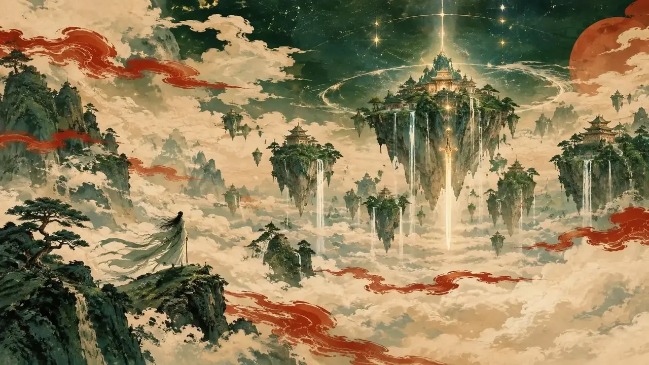 星落仙庭 短剧推荐主视觉，玄幻仙侠 · 高能上头