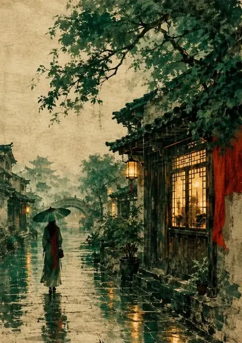 墨绿长街旧梦 短剧封面，年代情感题材，共 60 集